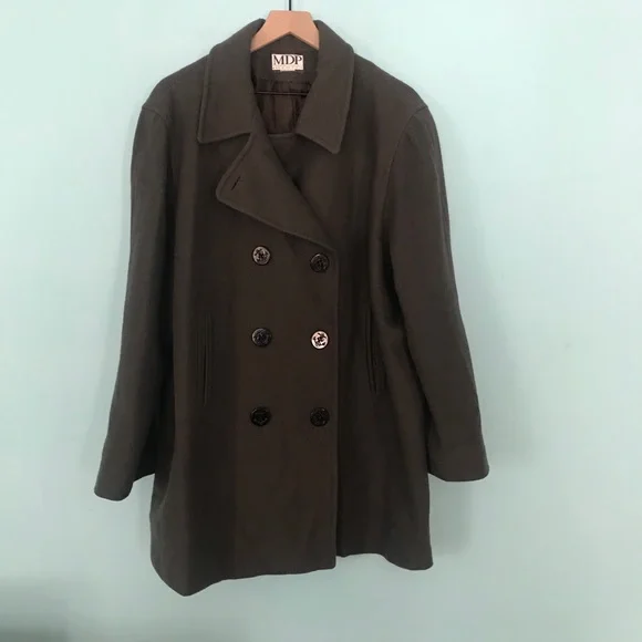 Mario De Pinto Wool Vintage Thermal Military Grunge Punk Pea Coat